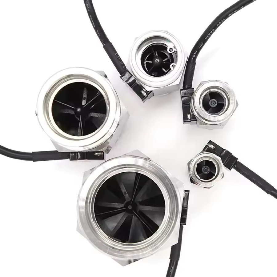 Hall-Durchflussmesser aus Edelstahl als Turbinen-Wasserdurchflusssensor und elektromagnetischer Impuls-Durchflusssensor in Silber für Wasserspender - Bild 4