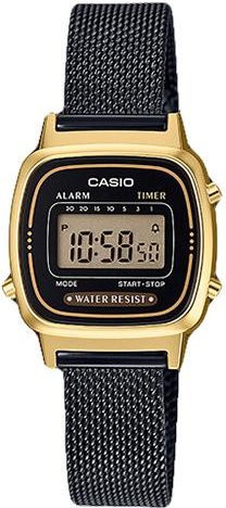 CASIO Digitaluhr, Schwarz, Kunststoff, Edelstahl, Herren - Bild 1