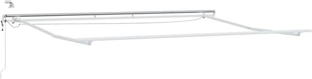 vidaXL Markisenrahmen mit LED-Lichtleisten aus Aluminium in Weiß B: 450 cm, T: 300 cm - Bild 1