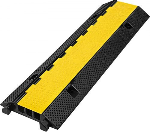 VEVOR Kabelschutzmatte Kabelkanal für Außenbereich in Schwarz und Gelb, B/T/H: 103 x 30 x 5,5 cm - Bild 1