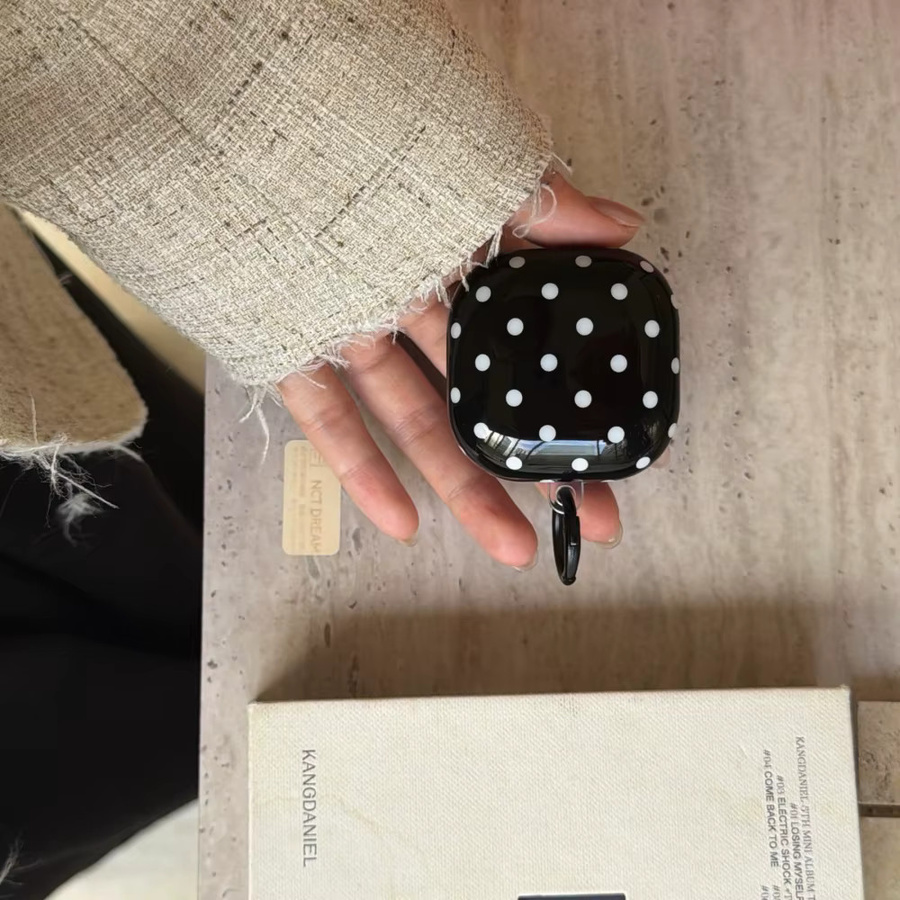 Huawei Kopfhörerhülle mit Tupfen-Design in Schwarz für FreeClip2, Freebuds7i, 6i und SE2 - Bild 2