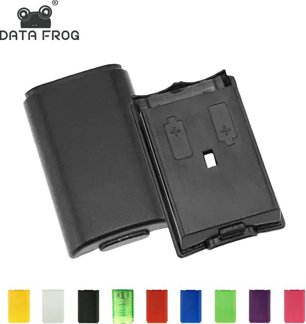 Daten Frosch Ersatz-Batterieabdeckung in Schwarz für Xbox 360 Wireless Controller - Bild 1