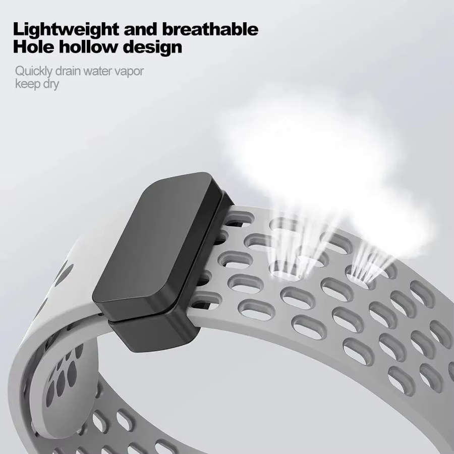 Geekthink Uhrenarmband Silikon, Weiß, Google Pixel Watch 3/2/1 - Bild 3