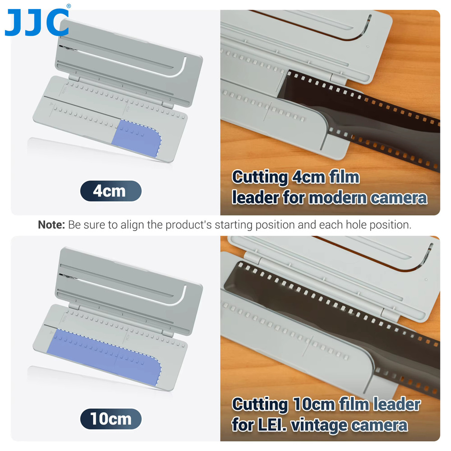 JJC Filmleiter-Cutter Trimmer für Leica IIIA IIIC IIIF IIIG 3A 3C 3F 3G in Weiß - Bild 2