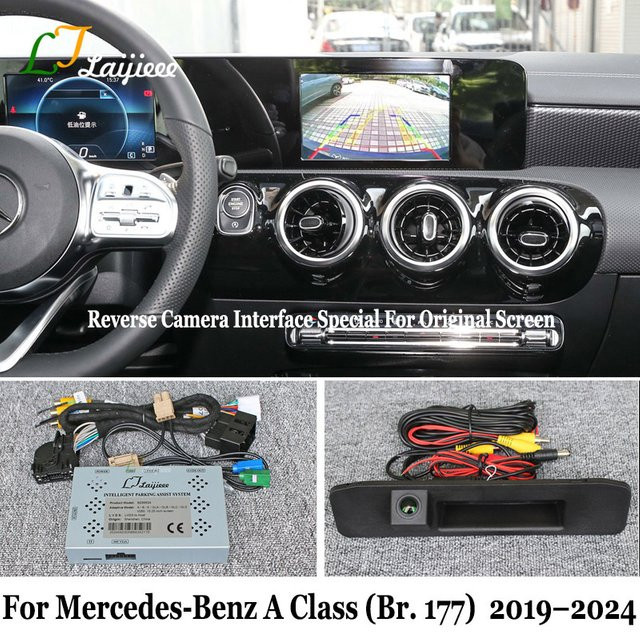 LJLAIJIEEE HD Rückfahrkamera mit Nachtsicht für Mercedes Benz A-Klasse W177 V177 in Schwarz - Bild 1