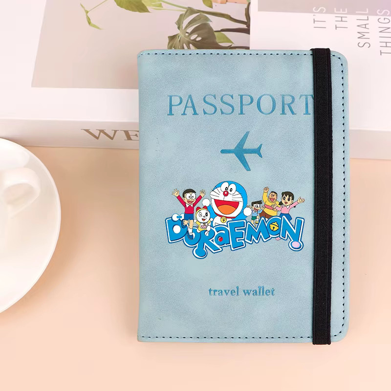 Bandai Doraemon Reisepasshülle für Damen und Herren in Blau - Bild 2