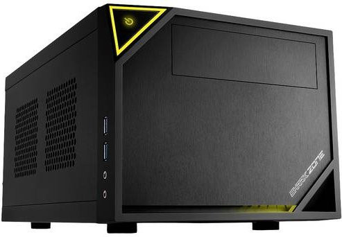 Sharkoon SHARK ZONE C10 Mini-ITX PC-Gehäuse Schwarz Gelb - Bild 1