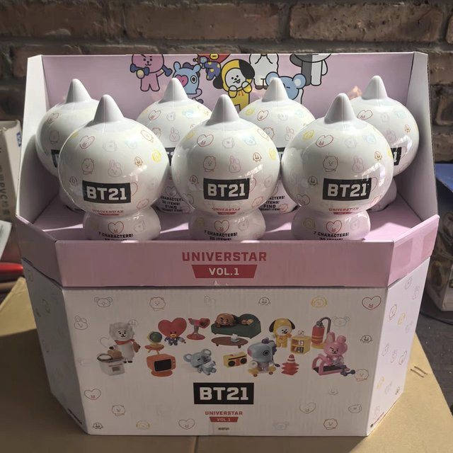 LINE FRIENDS BT21 BTS Blind Box Figuren, Strand-Thema, Einzelfigur - Bild 1