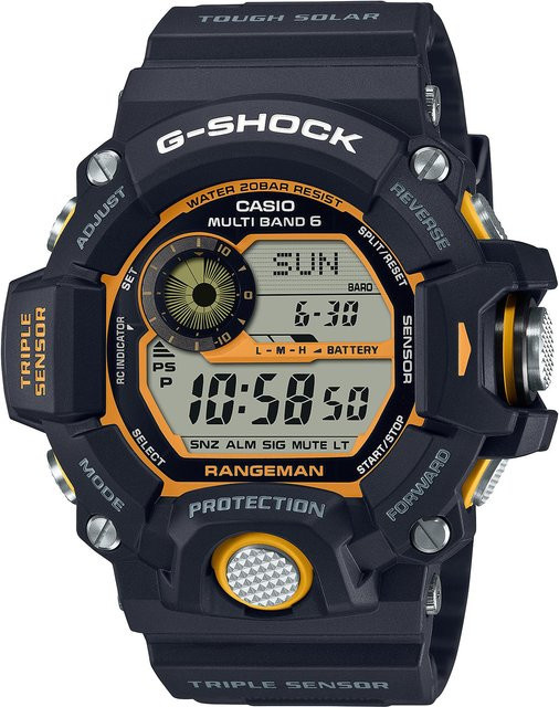 Casio Analoguhr, Quarz, Harz, Schwarz, Herren - Bild 1