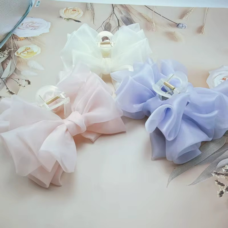 FENGCHE Haarspange, Schmetterling, Organza - Bild 2