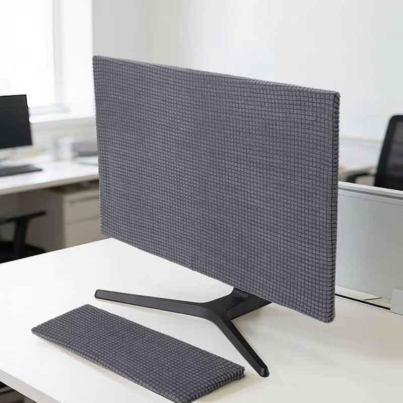 Staubdichte Computerabdeckung von eelhoe aus dehnbarem Stoff für 19 bis 37 Zoll Bildschirme und Tastaturen - Bild 3