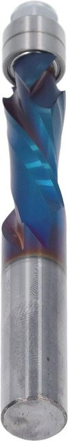 Fishine Kompressions-Spiralfräser aus Hartmetall in Blau für die Holzbearbeitung - Bild 1