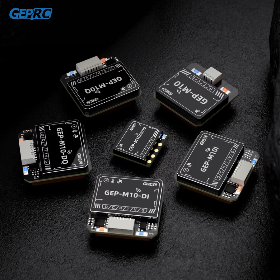 GEPRC GEP-M10-Serie GPS-Modul mit M10-Chip, QMC5883L Magnetometer und DPS310 Barometer in Schwarz für FPV-Drohnen - Bild 1