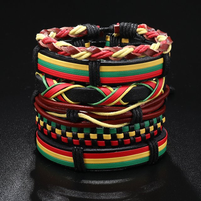 Armband Leder, bunt, Unisex - Bild 1
