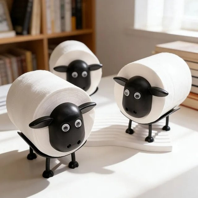 Toilettenpapierhalter Shaun The Sheep aus Kunststoff, freistehend - Bild 1