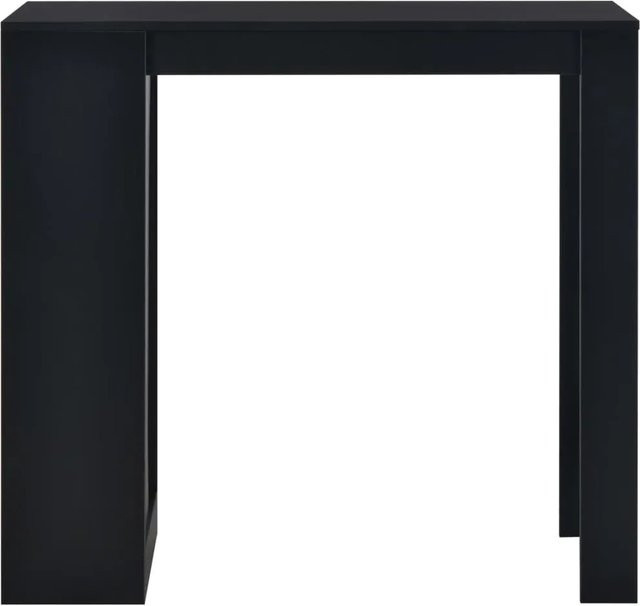 vidaXL Bartisch mit Regal Schwarz B/T/H: 110 x 50 x 103 cm - Bild 1