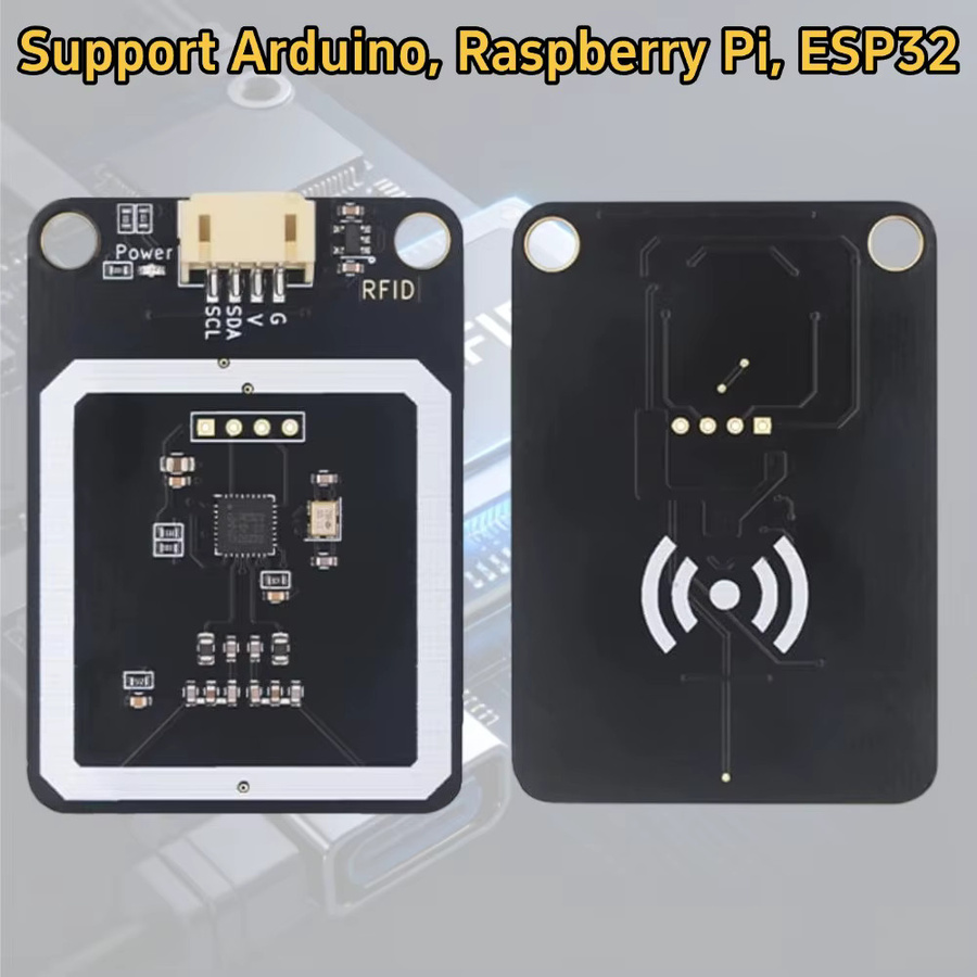 NullLab RFID-Modul 13,56 MHz mit I2C-Protokoll in Schwarz für Arduino, ESP32 und Raspberry Pi - Bild 4