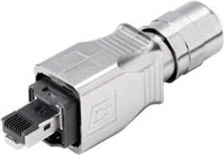 Weidmüller 1012160000 Sensor-Aktor-Datensteckverbinder Stecker gerade in Silber aus Metall, 10 Stück - Bild 1