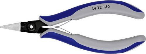 Knipex Präzisions-Elektronik-Greifzange Flachzange Gerade Blau-Grau 130 mm - Bild 1