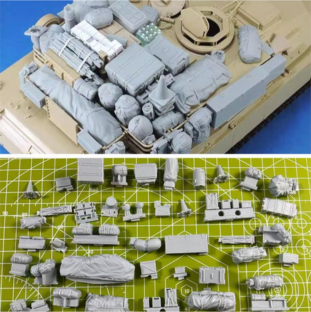 EVANOVM Präzisions-Gussharzform M1A1-M1A2, Modellspielzeug, Maßstab 1:35