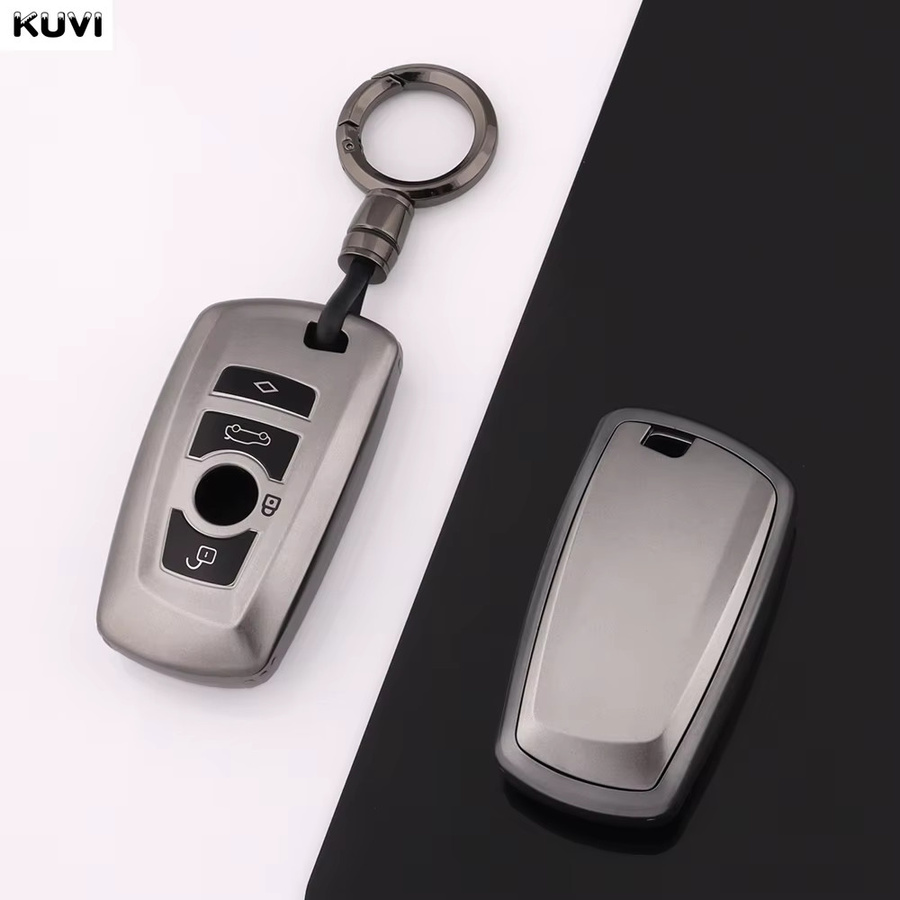 Kuvi TPU Schlüsselhülle für BMW 1 3 5 Serie X1 X3 X4 F10 F15 F16 F20 F30 F18 F25 M3 M4 M5 M6 in Gun Grey - Bild 2