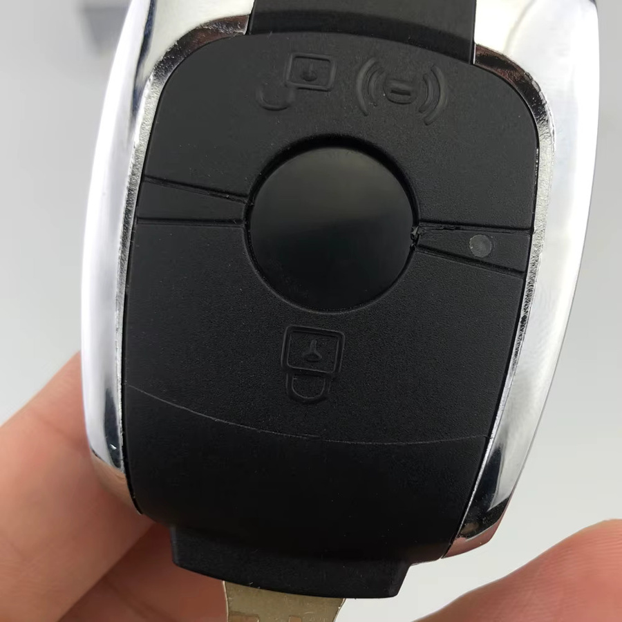 Yiqixin Remote Auto Schlüssel Shell Cover Fall für Ssangyong Actyon Kyron Rexton Korando 2012 Action 2012, 2 Tasten, Schwarz, ohne Logo und ungeschnittene Klinge - Bild 3