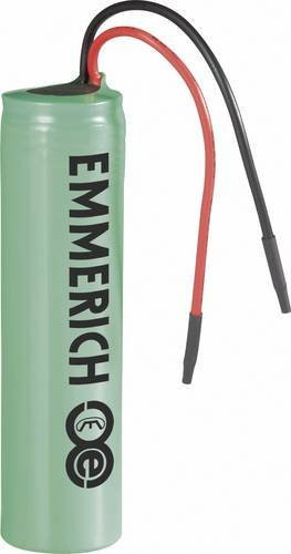 Emmerich ICR-18650NQ-SP Spezial-Akku Li-Ion 3.7V 2600 mAh mit Kabel in Grün - Bild 1