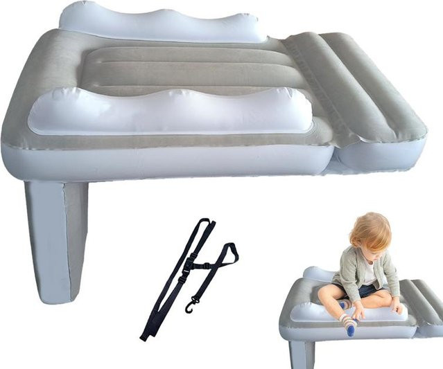 Aufblasbare Baby-Reisematte mit hohen Seiten als Flugzeug-Bett-Erweiterung für Kleinkinder - Bild 1