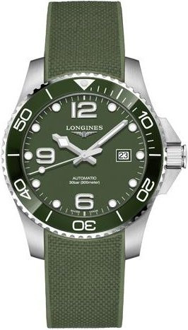 Longines Armbanduhr Automatik, Edelstahl, Grün, Keramik, Herren - Bild 1