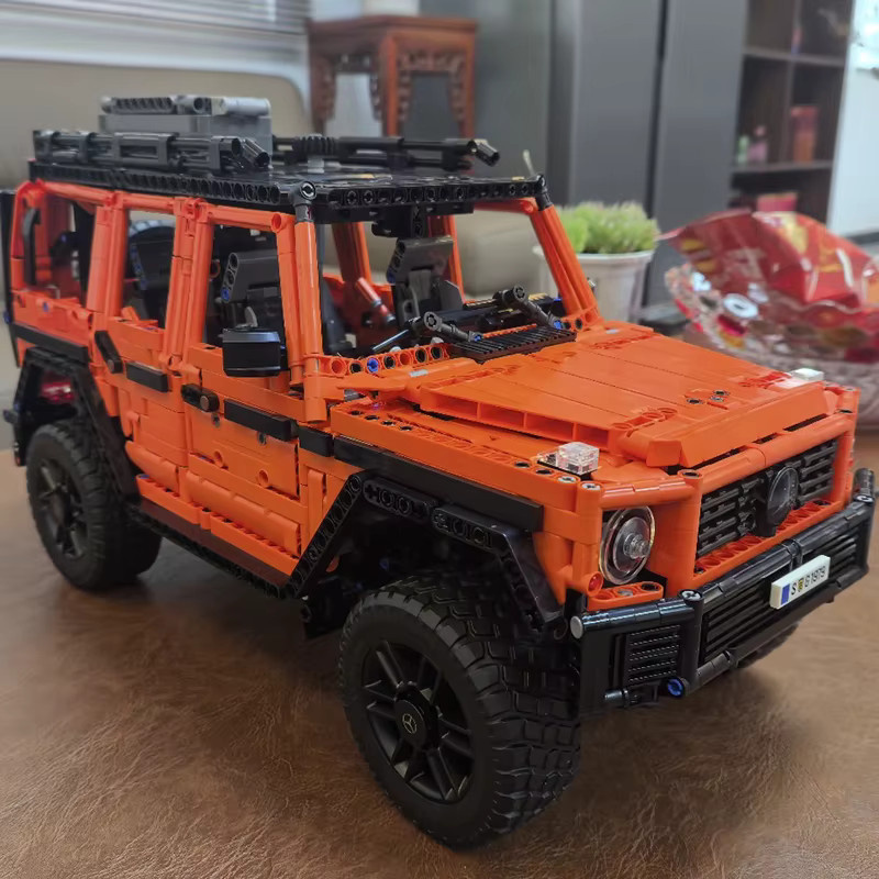 Szkoy Orange Auto Baustein-Set, Baufahrzeug, 2891 Teile, ab 14 Jahren - Bild 3