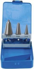 BGS Blechschälbohrer-Set HSS in Blau, 3-teilig - Bild 1