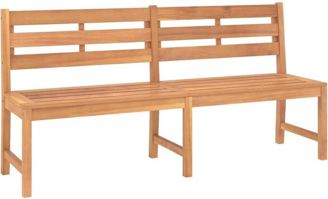 vidaXL Gartenbank aus Teakholz in Braun, B: 180 cm, H: 90 cm, T: 59 cm - Bild 1