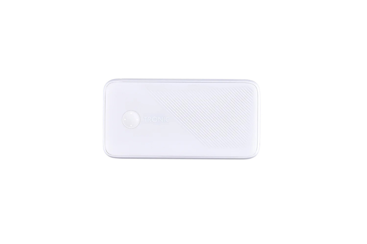TRONIC Powerbank mit 20000 mAh und abnehmbaren USB-C sowie USB-A Kabeln in Weiß - Bild 2