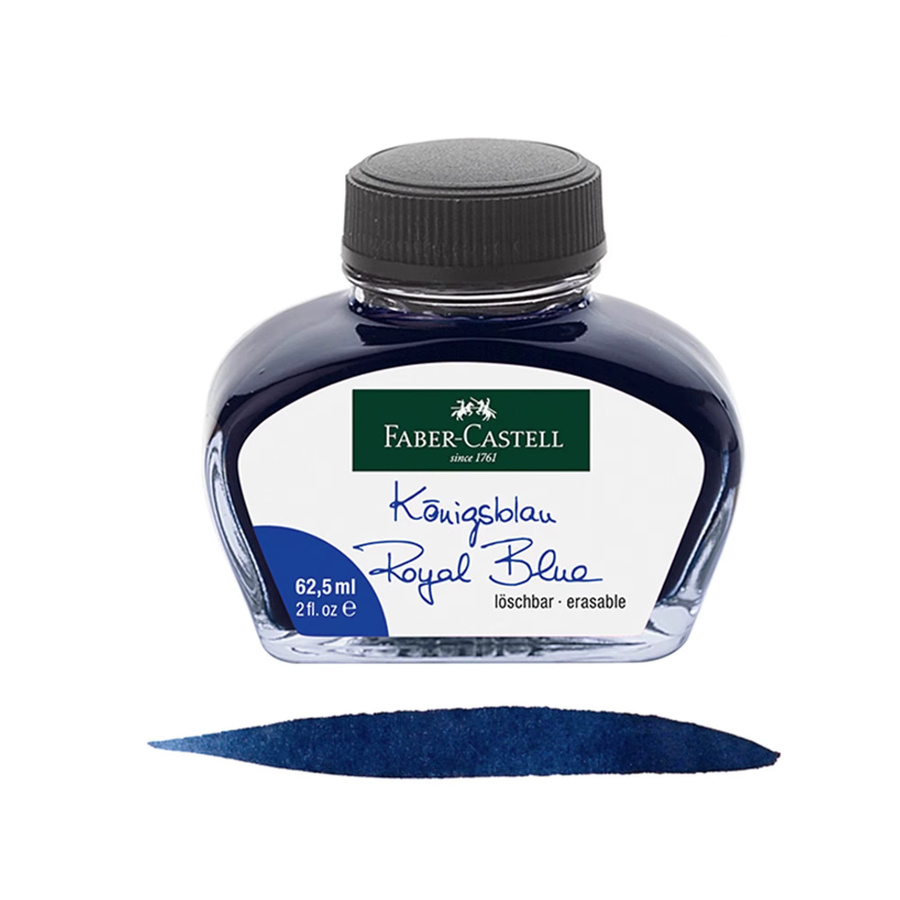 Faber-Castell Tintennachfüllung für Füllfederhalter in Schwarz und Blau, 30 ml und 62,5 ml Flaschen - Bild 2