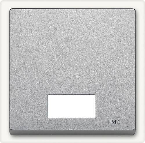 Merten Abdeckung für Wechselschalter System M in Aluminium Silber - Bild 1