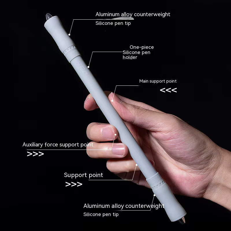 AHHLCLT Silikon Spinning Pen Fidget Spinner, Rotierendes Spielzeug - Bild 3