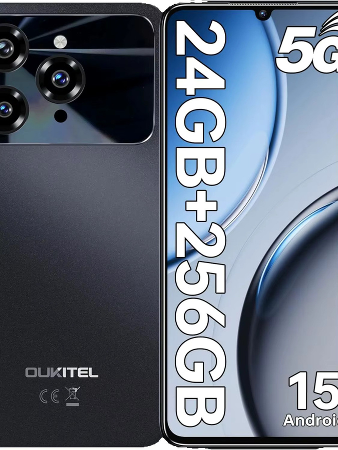 OUKITEL C6 Smartphone in Grün mit Android 15, 6,8 Zoll Display, 256 GB Speicher und 5150mAh Akku - Bild 5