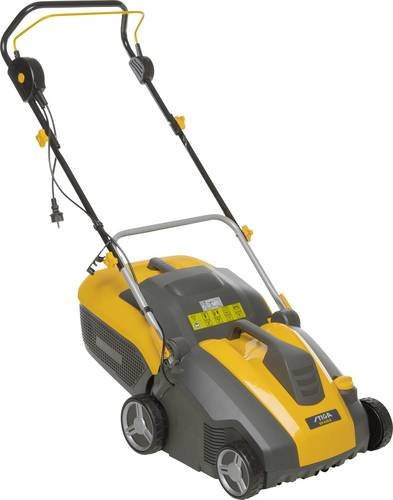 Stiga SV 415 E Elektro-Vertikutierer und Rasenlüfter in Gelb und Schwarz mit 38 cm Arbeitsbreite - Bild 1