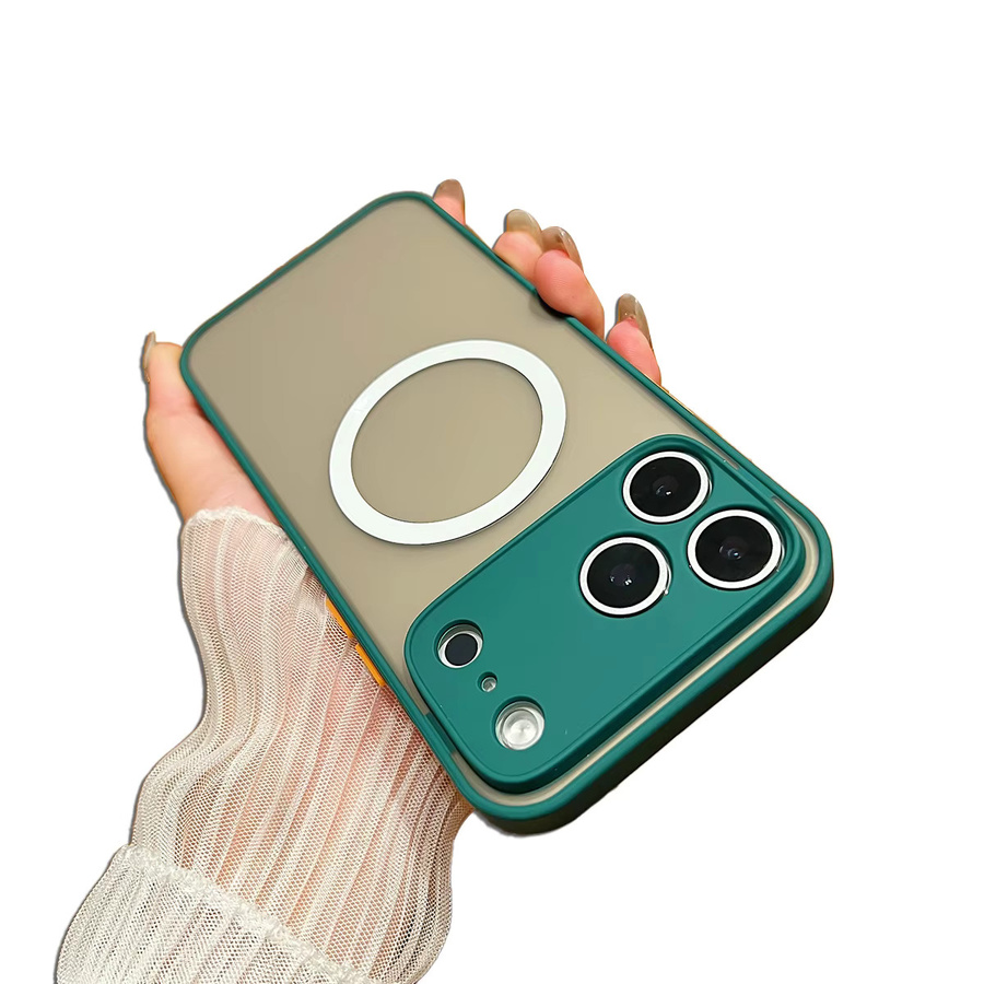 LICOERS Magnetische Hülle für iPhone 17 Pro Max, 17 Air und 17 Pro, transparent mit mattem Magnet und Rundum-Kameraschutz, weiche Stoßstangenschale - Bild 4