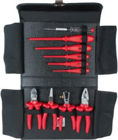 KS Tools ERGOTORQUE VDE Zangen- und Schraubendreher-Satz, 10-teilig, rot, Stahl - Bild 1