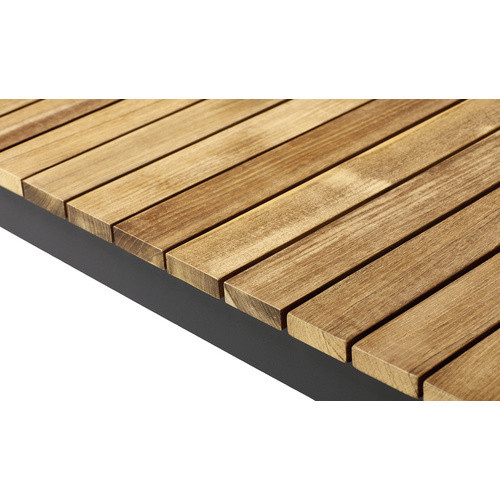 Cinas Gartentisch Mood aus Teakholz in Grau, B/H/L: 100 x 74 x 167,5 cm - Bild 2