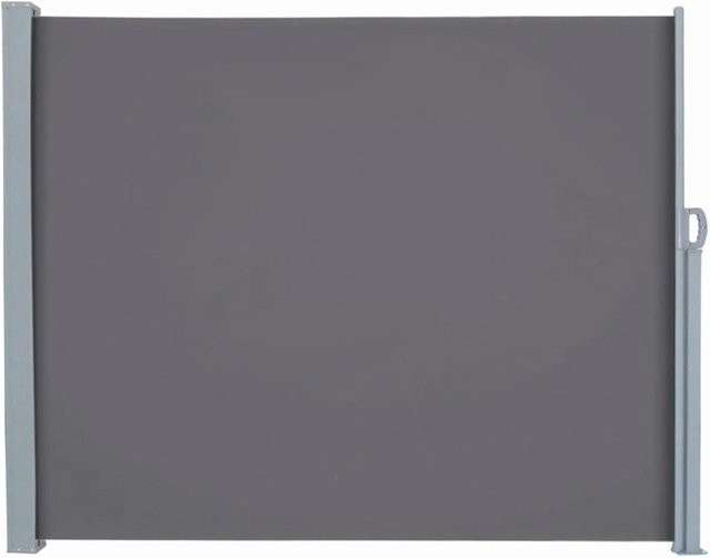 DELUKE Seitenmarkise OLYP aus Polyester in Anthrazit als ausziehbarer Sonnenschutz und Windschutz für Terrasse und Balkon - Bild 1