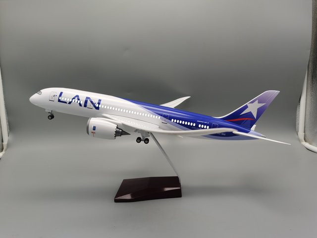 ZOCO B787 Flugzeugmodell, Miniatur, Maßstab 1:11, mit Licht und Rad - Bild 1