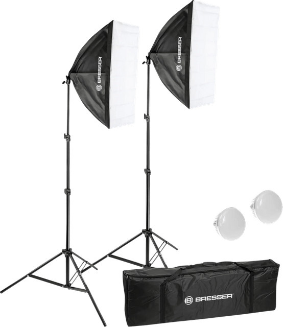 Bresser BR-225B LED-Tageslicht-Set in Schwarz - Bild 1