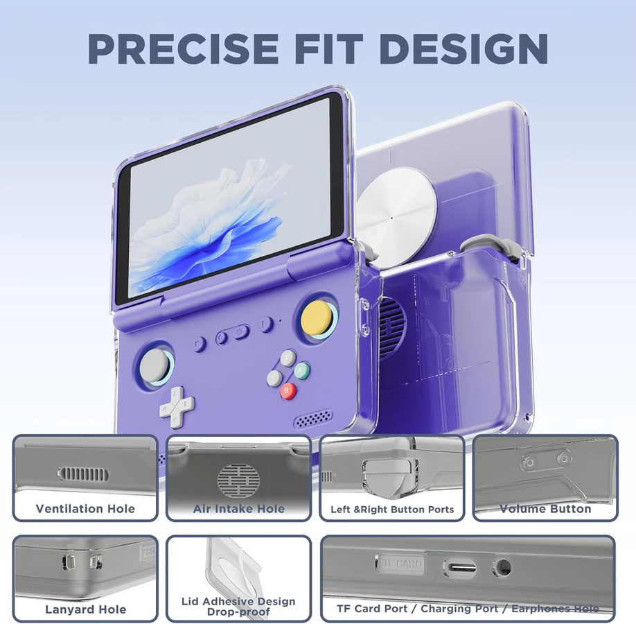 SZKOSTON Schutzhülle für Retroid Pocket Flip 2, transparente TPU Hülle, stoßfest und sturzsicher - Bild 2