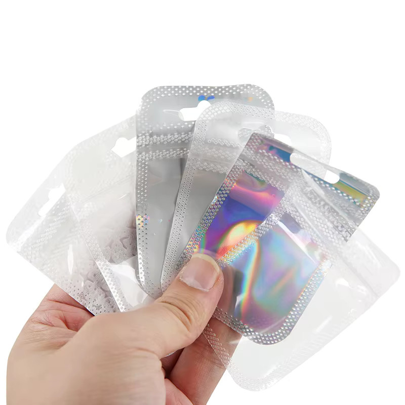 Aclovex Mini-Ringtaschen mit Reißverschluss, 50 Stück, transparent, B: 5 cm, H: 9 cm - Bild 2