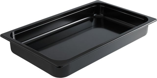 VEGA GN-Behälter 1/1 aus Kunststoff, schwarz, Volumen: 7,1 l, B/T/H: 32,5 x 53 x 6,5 cm - Bild 1