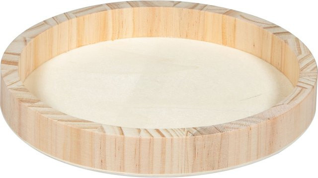 Holztablett-Schale Rund von Rayher in Beige aus Rohholz mit Durchmesser: 20 cm - Bild 1