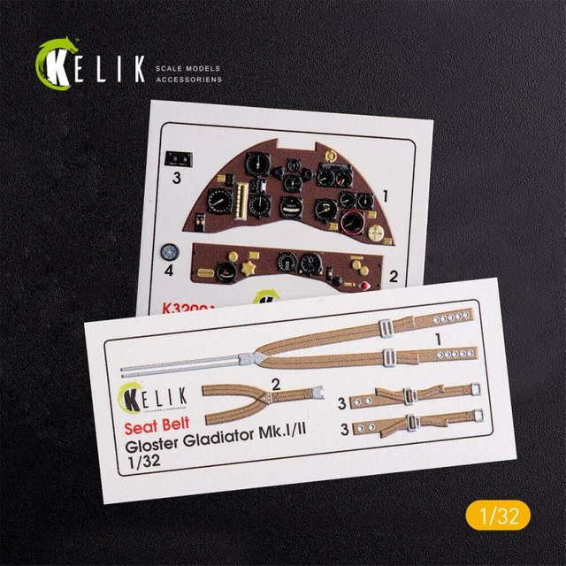 ICM Gloster Gladiator Mk.II - Interior 3D-Decals - Bild 1