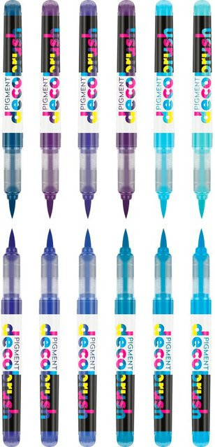 Karin PIGMENT Decobrush Collection Brush Pen in Violett und Blau - Bild 1